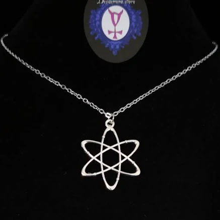 Planetary Orbit Short Adjustable Necklace Charm