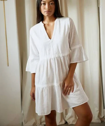 Gabbi Mini Ruched Cotton Dress