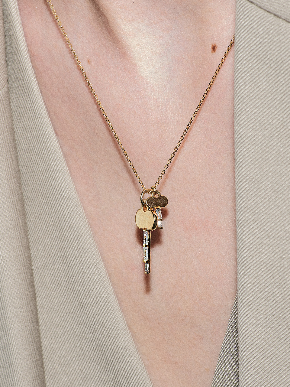 Glisten Key Necklace
