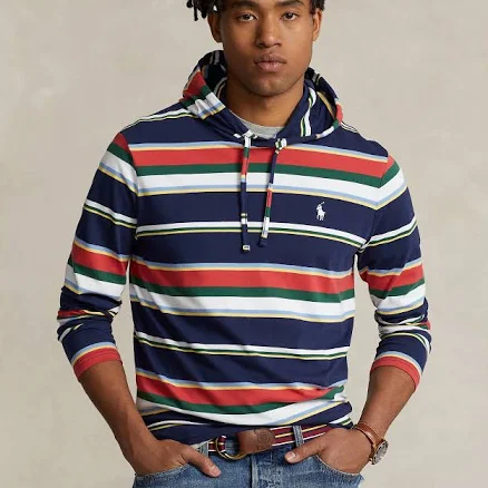 Polo Ralph Lauren Men's Striped Cotton Hooded T-Shirt