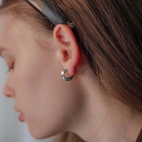 Daily Plump Small Ring Earrings