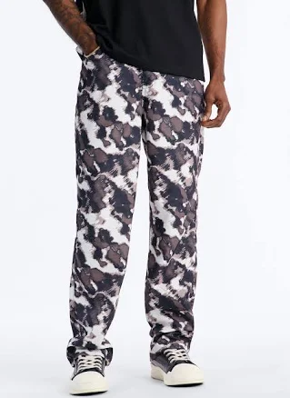 Fashion Nova Men's Distorted Print Pants
