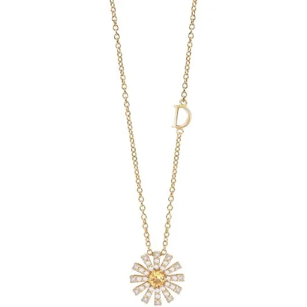 Damiani Margherita Yellow Gold Necklace with Diamonds