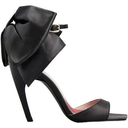 Roger Vivier Viv' Choc Bow Detail Women Sandals - Black