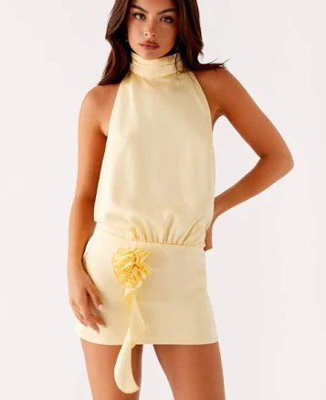 Birdie Halterneck Mini Dress