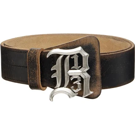 R13 Logo Buckle Belt Men Brown