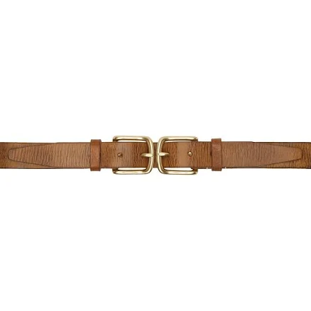 R13 Double Buckle Brass Belt