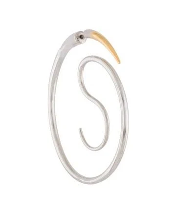 Panconesi Two-Tone Spina Upside Down Hoop Earring