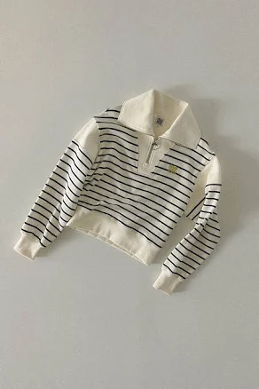 Cotton Half-Zip Sweatshirt