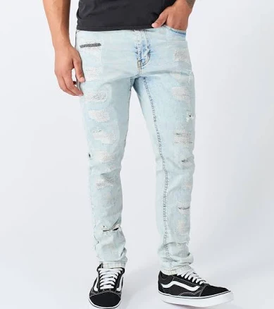 Destroyed Rip Denim Jeans