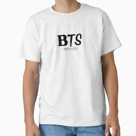 Bts 방탄소년단 (Kpop) Bts Classic T-Shirt by monkeybananas