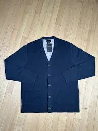 Club Monaco Double Knit Cotton Cardigan