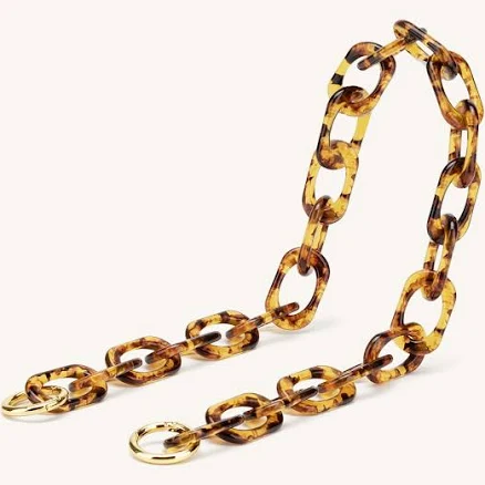 Mya Tortoiseshell Acrylic Chain Strap