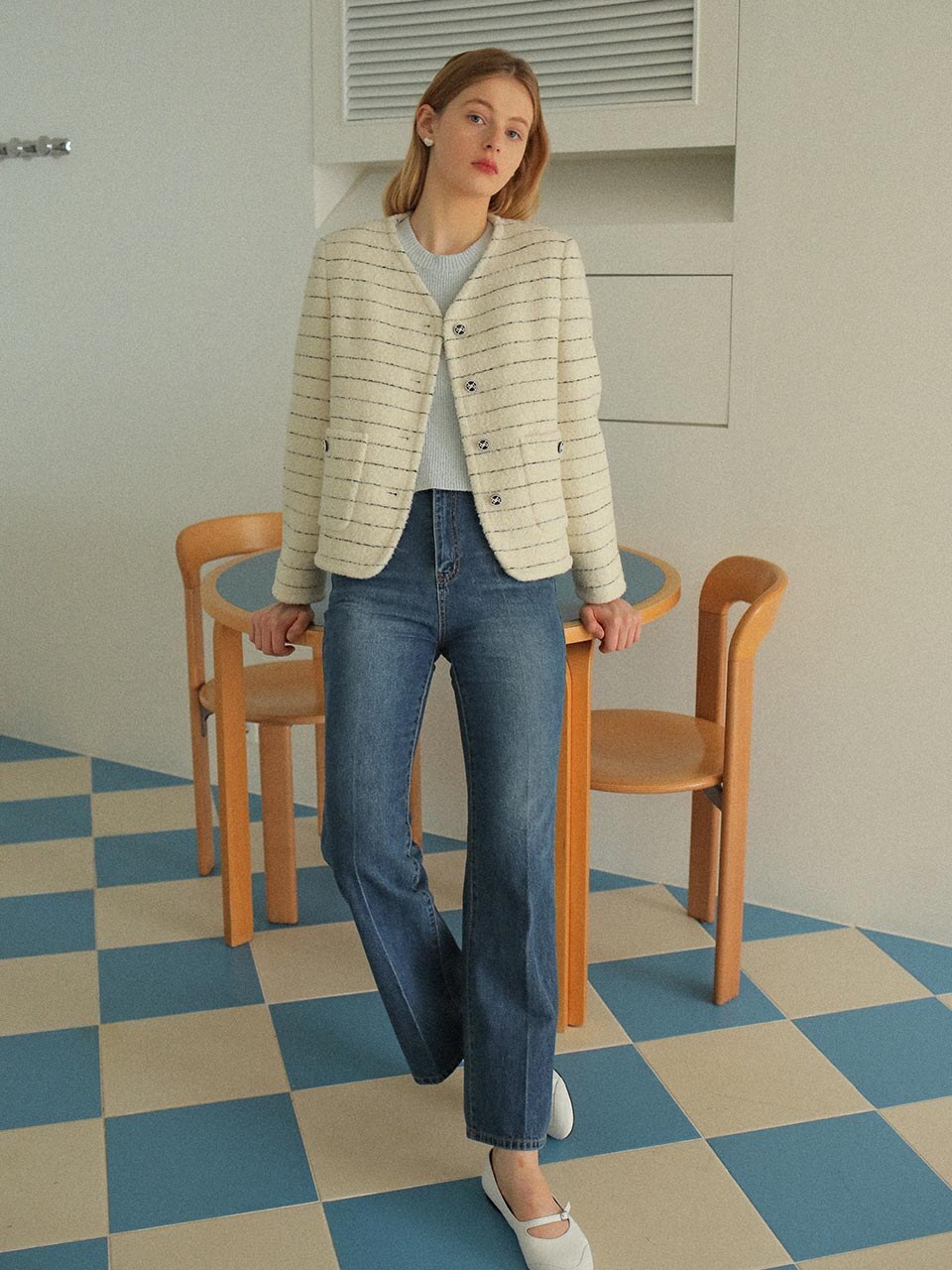 Basic Bootcut Trousers