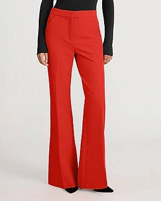 Express Women's Editor Signature Stretch High Waisted Flare Trousers