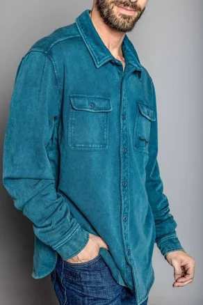 Kimes Ranch Men's French Terry FT Work Shirt Jacket