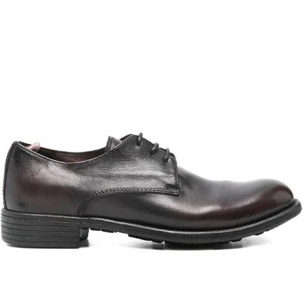 Officine Creative - leather derby shoes - women - Leather/Leather/Leather - 38 - Brown