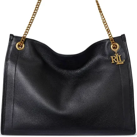 Ralph Lauren Women's Bradley Large Pebbled Leather Tote Bag