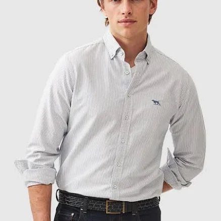 Gunn Oxford Shirt Stripe Horizon Multibuy 2XL / HORIZON