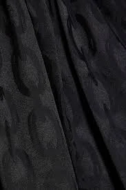 Rachel pussy-bow satin-jacquard blouse - black - XS