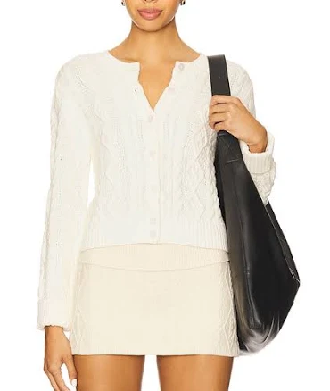 Frankies Bikinis Women's Marley Cable Knit Cardigan