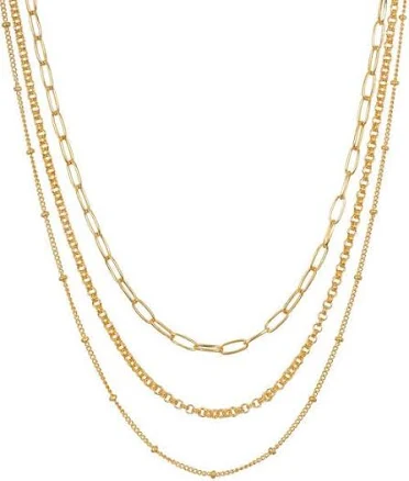 Layered Beauty Multiple Chain Necklace