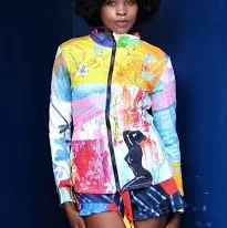 Painted Garden Zipped Sweat Jacket
