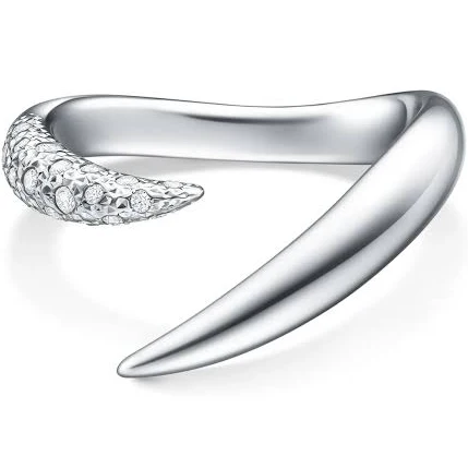 Tasaki 18kt White Gold Danger Horn Ring