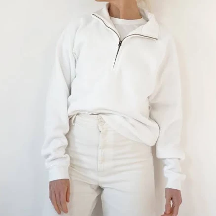 Vintage 80s Half Zip Raglan Sweatshirt