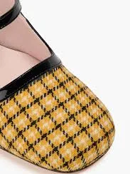 Très Vivier Babies houndstooth tweed Mary Jane pumps