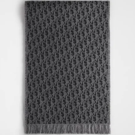 DIOR Men's Oblique Wool Scarf