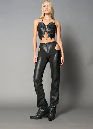 Moto Cut Out Pants