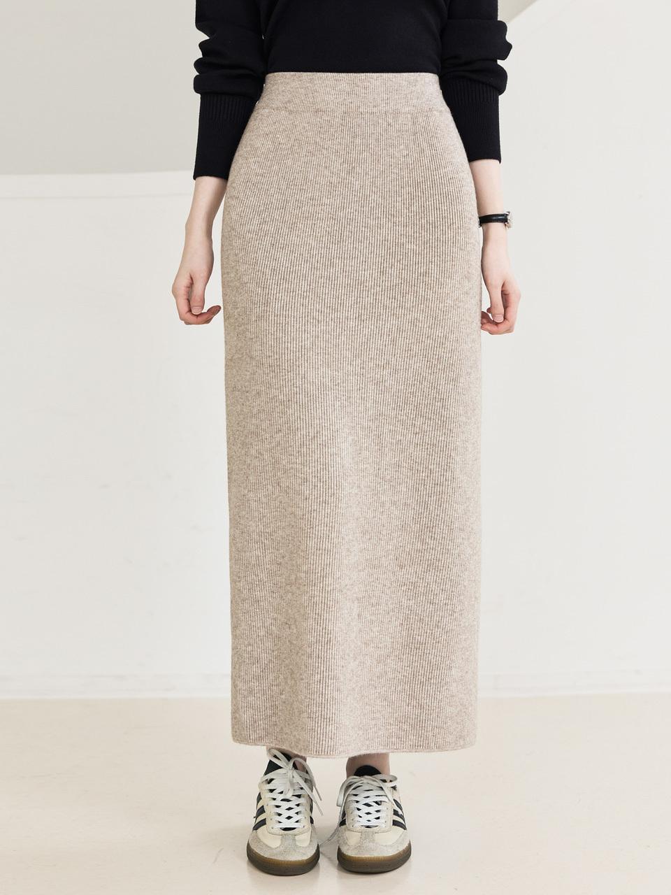 Giza Cotton Textured Knit Skirt