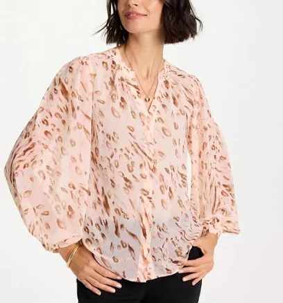 Chico's Women's Georgette Soft Spots Blouse