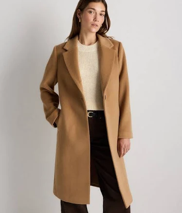 Quince Women's Wool Cashmere Classic Single-Breasted Coat
