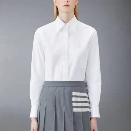 Thom Browne Classic Fit Cotton Button-Down Shirt