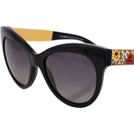 Dolce & Gabbana - Artisian Mosaic Flower Sunglasses DG 4215 Black Gold
