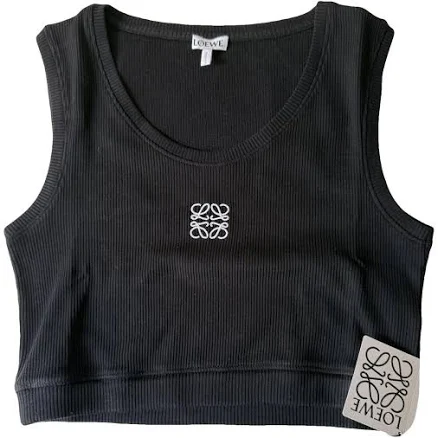 CROPPED ANAGRAM TANK TOP - Loewe - Woman