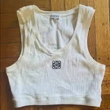 Loewe Cropped Anagram Tank