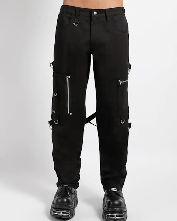 SKATE PUNK BONDAGE PANT 36 / BLACK