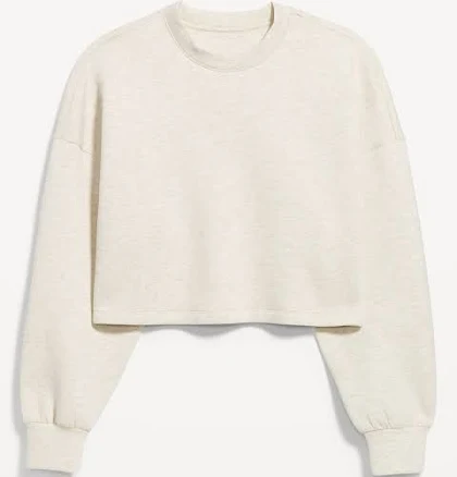 Old Navy Women's Bounce Fleece Cropped Sweatshirt