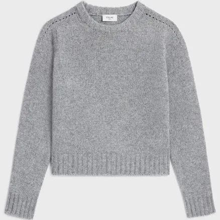 CELINE Women's Seamless Cashmere Crewneck Sweater