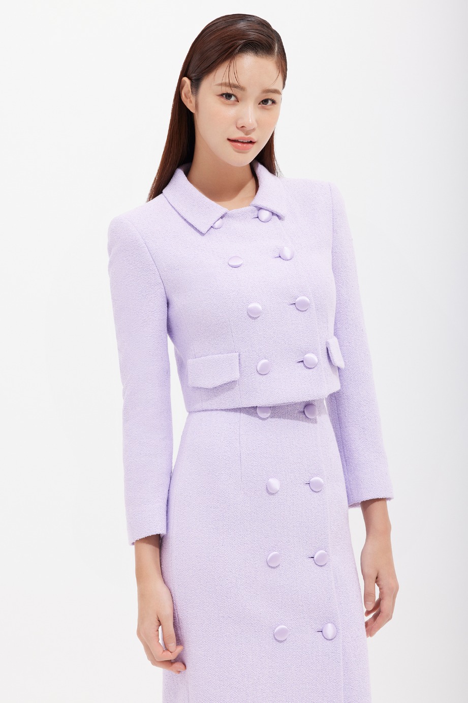 Boucle Double Tailored Crop Jacket