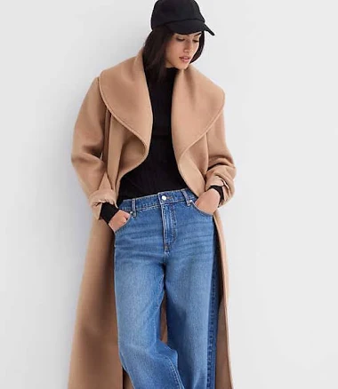 Loft Women's Shawl Collar Belted Coat