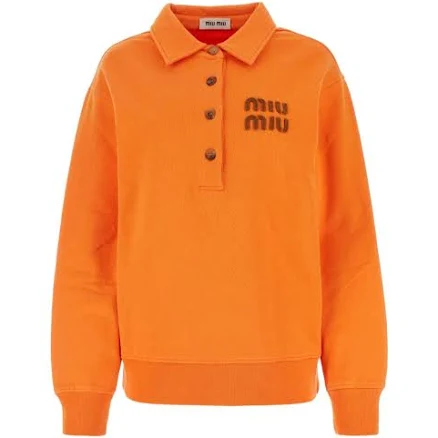 Miu Miu Women's Logo-Embroidered Polo Shirt