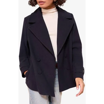 Friends Like These Double Breasted Peacoat