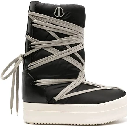 Rick Owens Moncler + Bigrocks Padded Mid-calf Men Boots