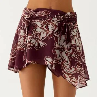 Fiore Asymmetrical Mini Skirt