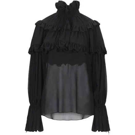 Women Saint Laurent Crêpe-silk Blouse
