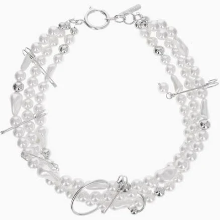 Justine Clenquet Ryder Pearl Choker Necklace